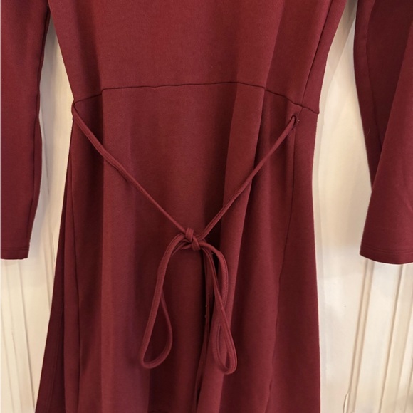 American Apparel Burgundy Wrap Dress - Picture 1 of 5